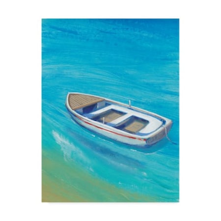 Tim Otoole 'Anchored Dingy I' Canvas Art,14x19